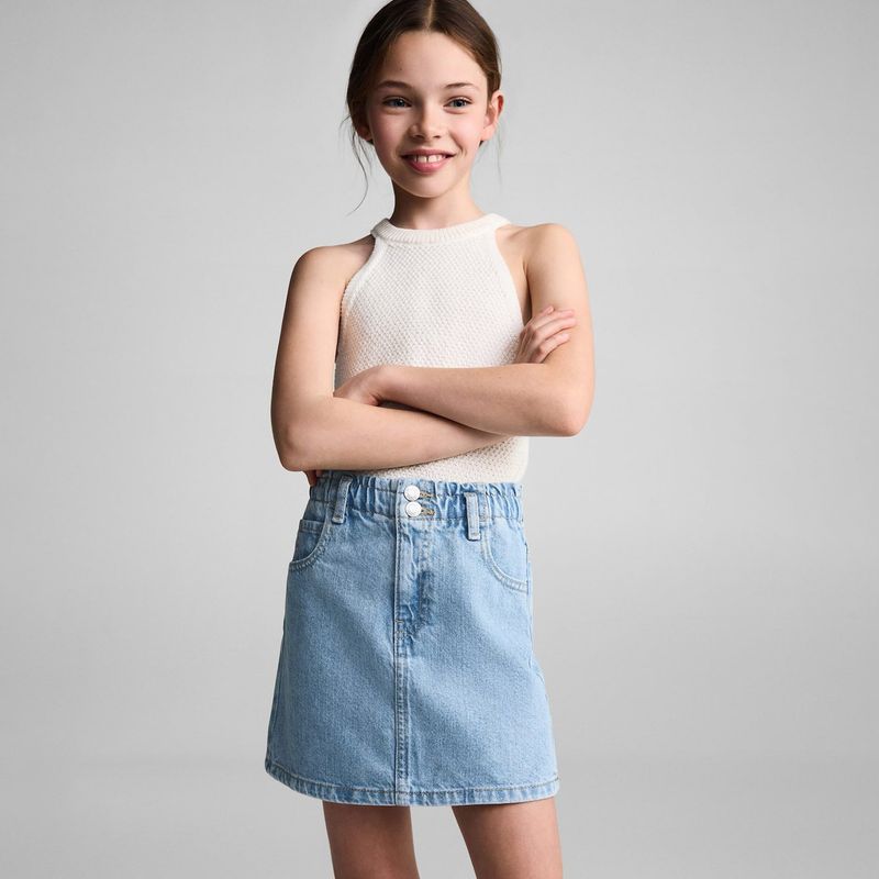 MANGO KIDS - Falda Niña Algodón Mango Kids