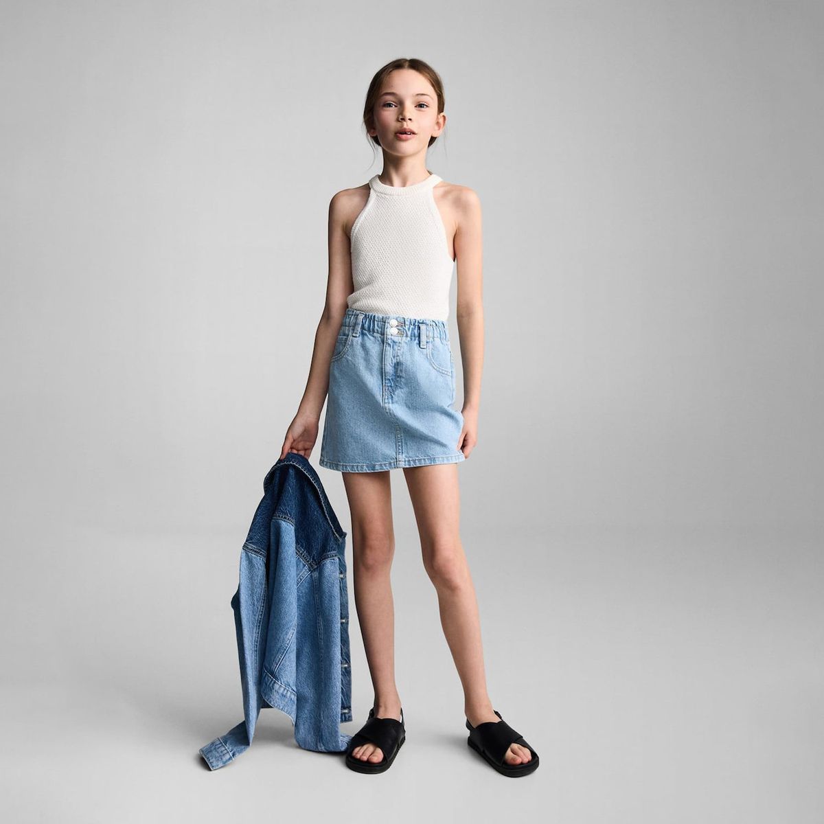 MANGO KIDS - Falda Niña Algodón Mango Kids