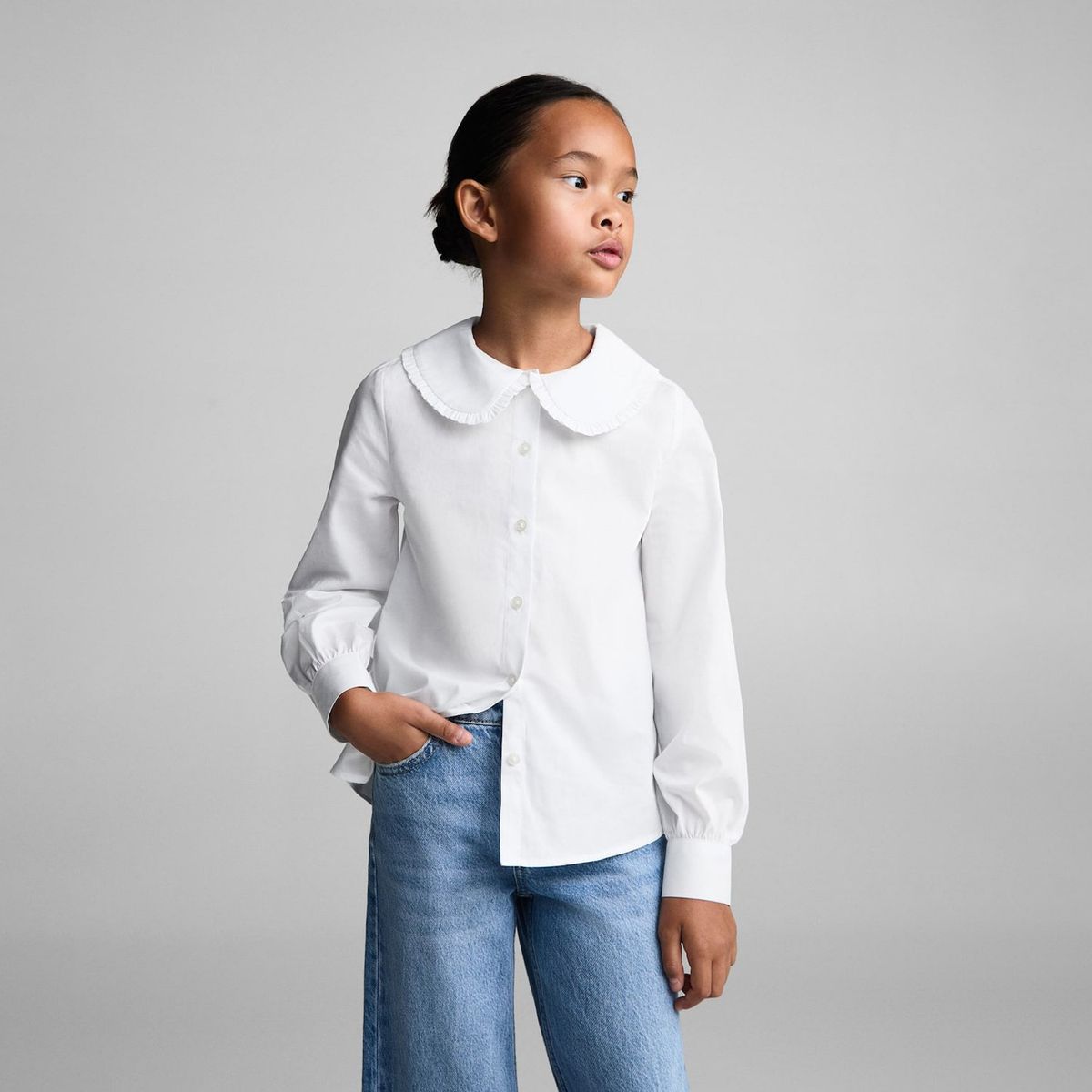 MANGO KIDS - Camisa Niña Algodón Mango Kids