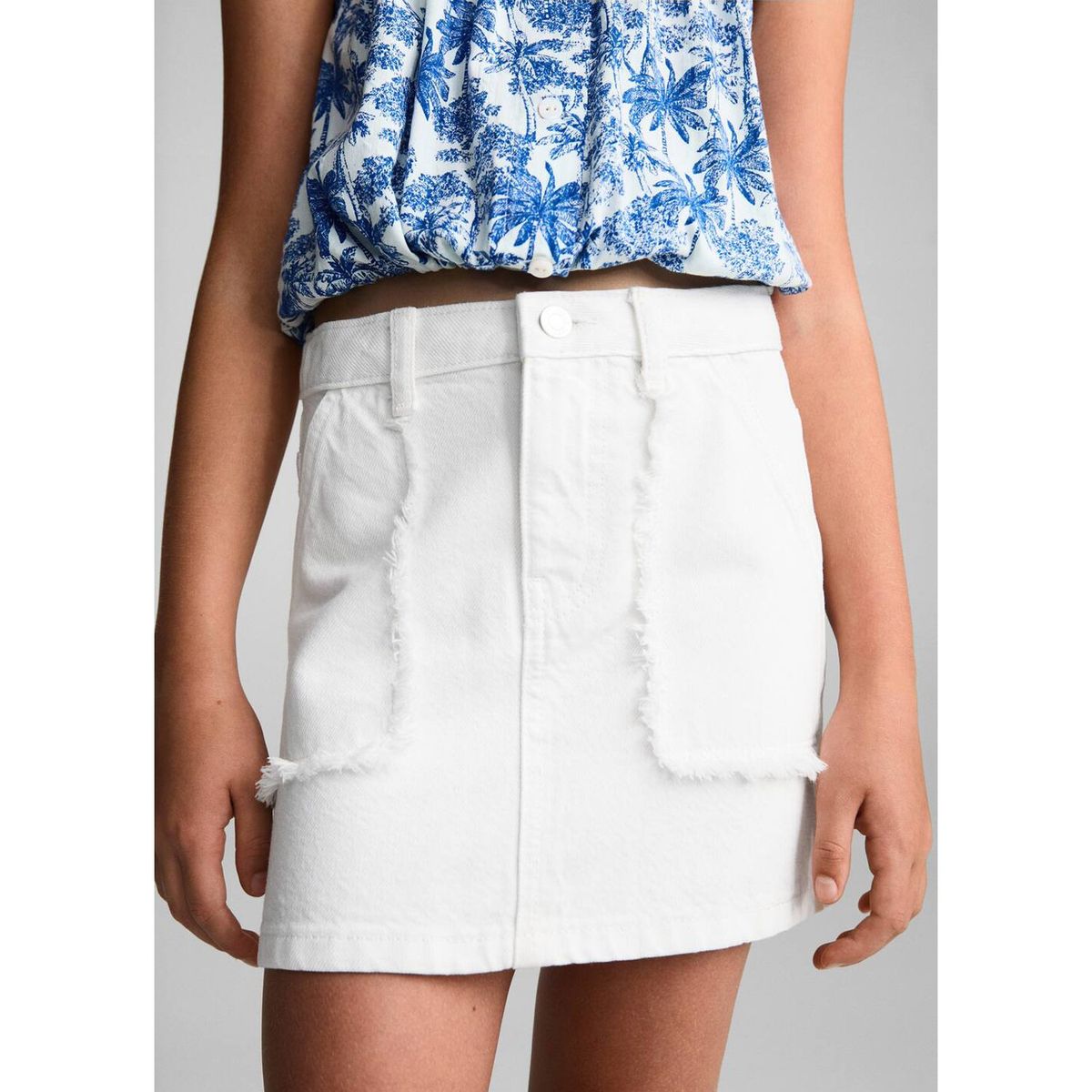 MANGO KIDS - Falda Niña Algodón Mango Kids