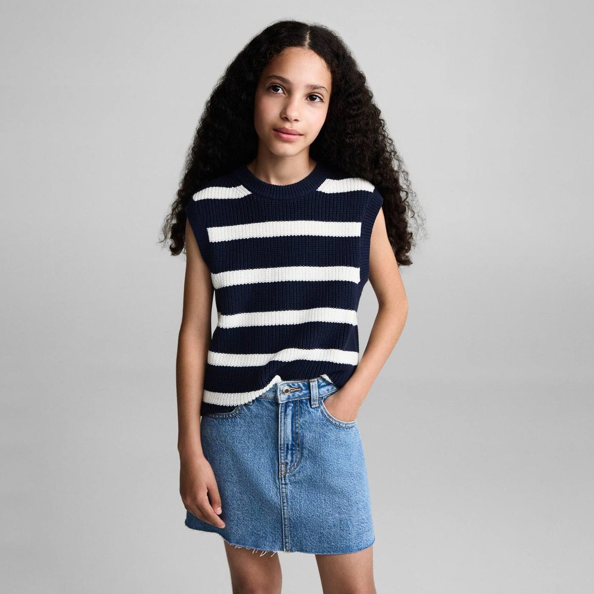 MANGO KIDS - Falda Niña Algodón Mango Kids