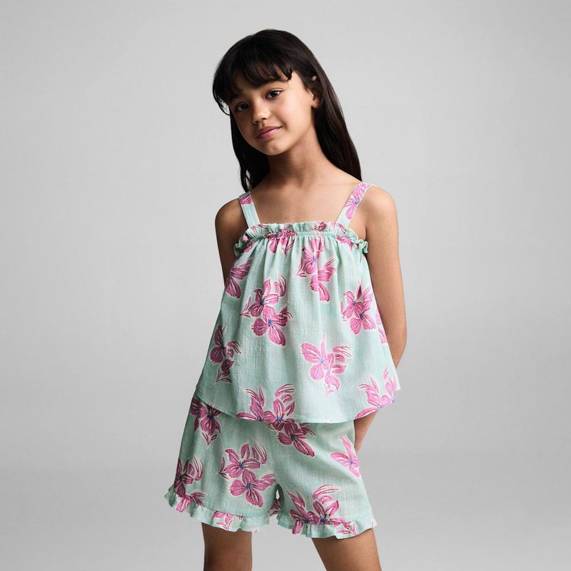 MANGO KIDS - Blusa Niña Algodón Mango Kids