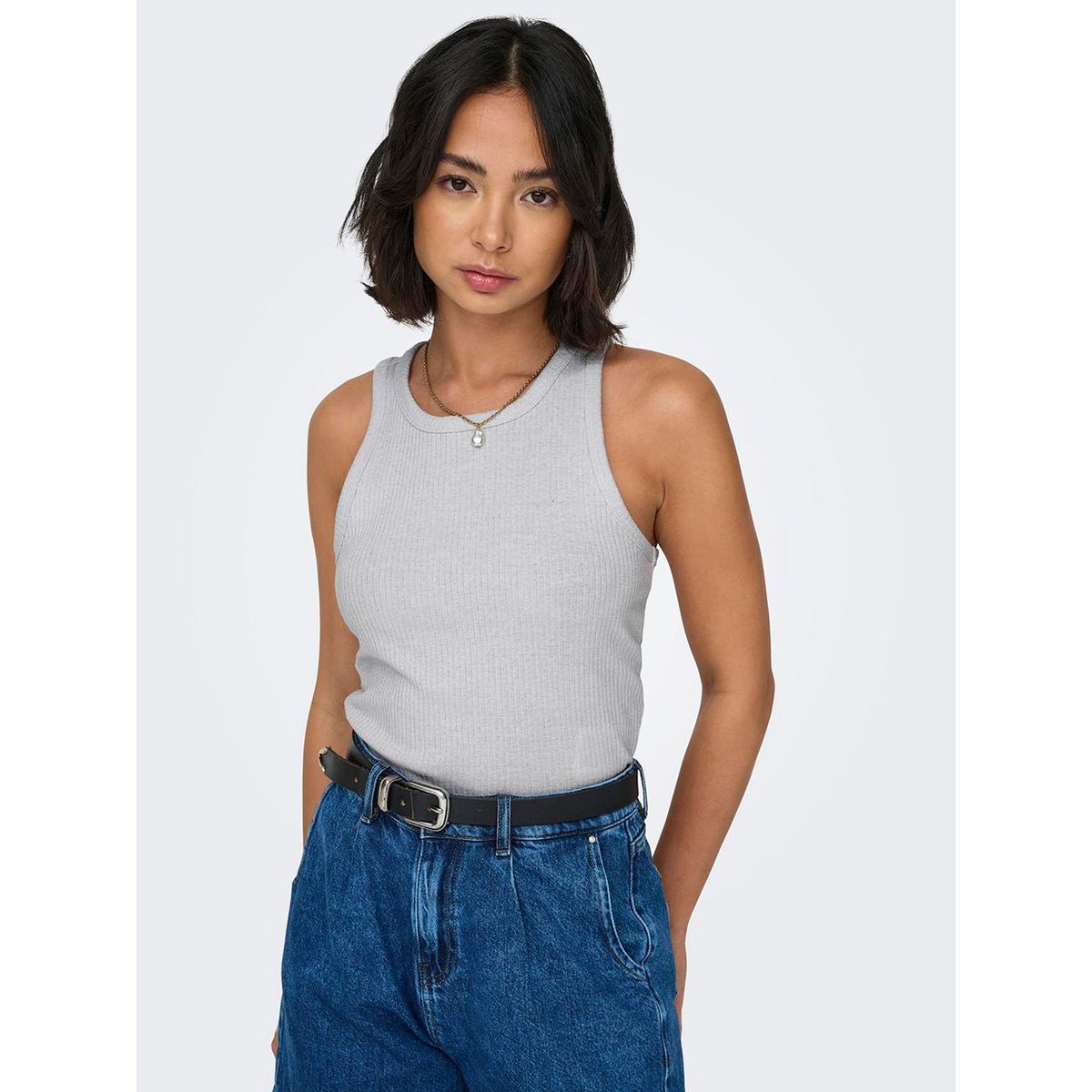 ONLY - Top Sin Mangas Algodón Mujer Only