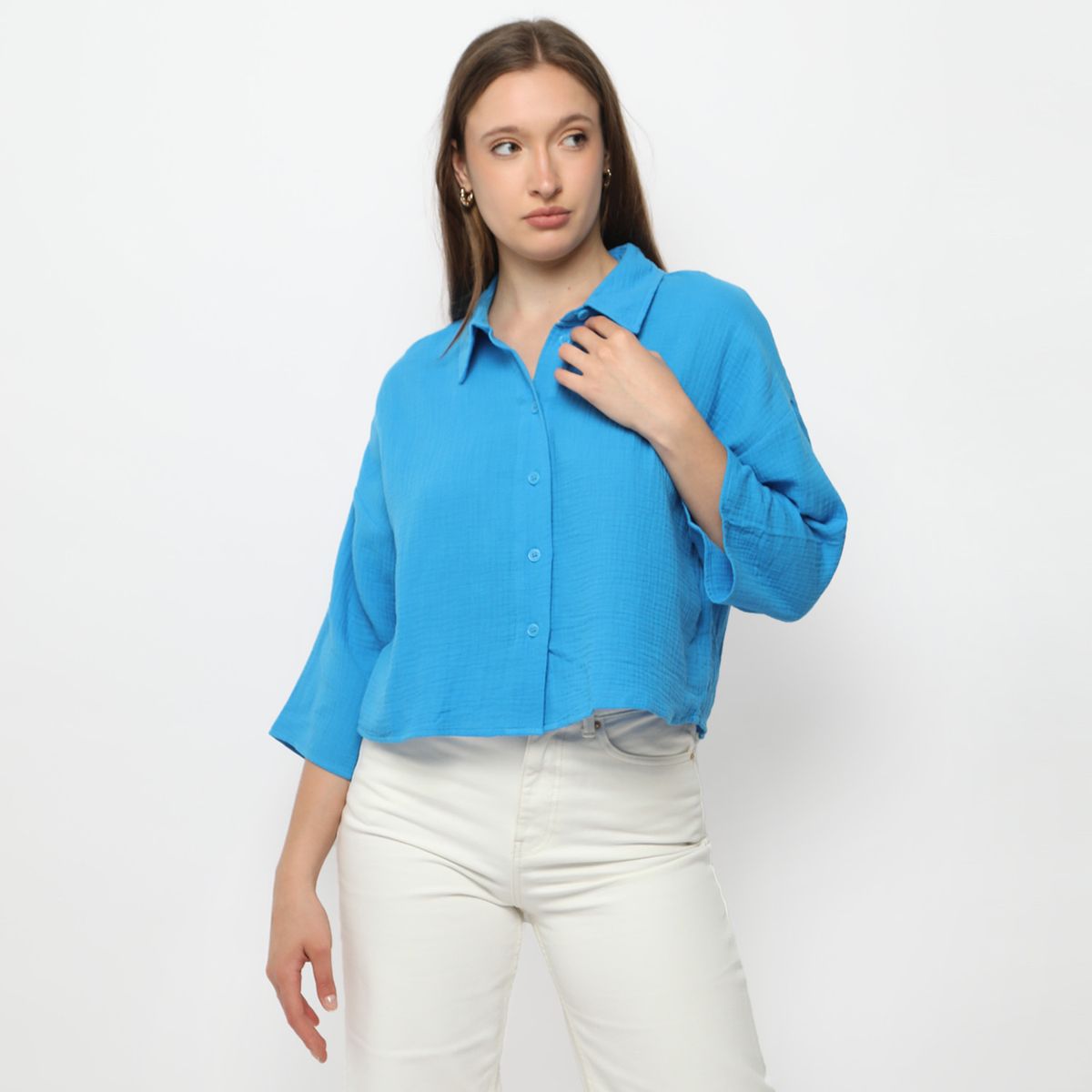 VERO MODA - Blusa Manga Larga 100% Algodón Mujer Vero Moda