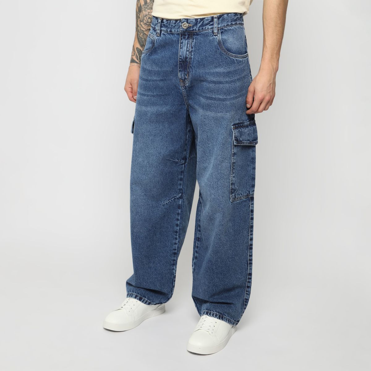ECKO - Jean Cargo 100% Algodón Hombre Ecko