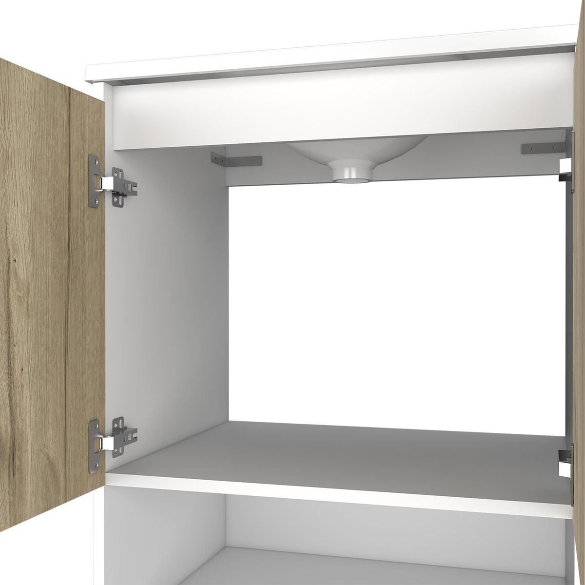 TUHOME - Mueble De Baño Lavamanos 2 Puertas Bicolor