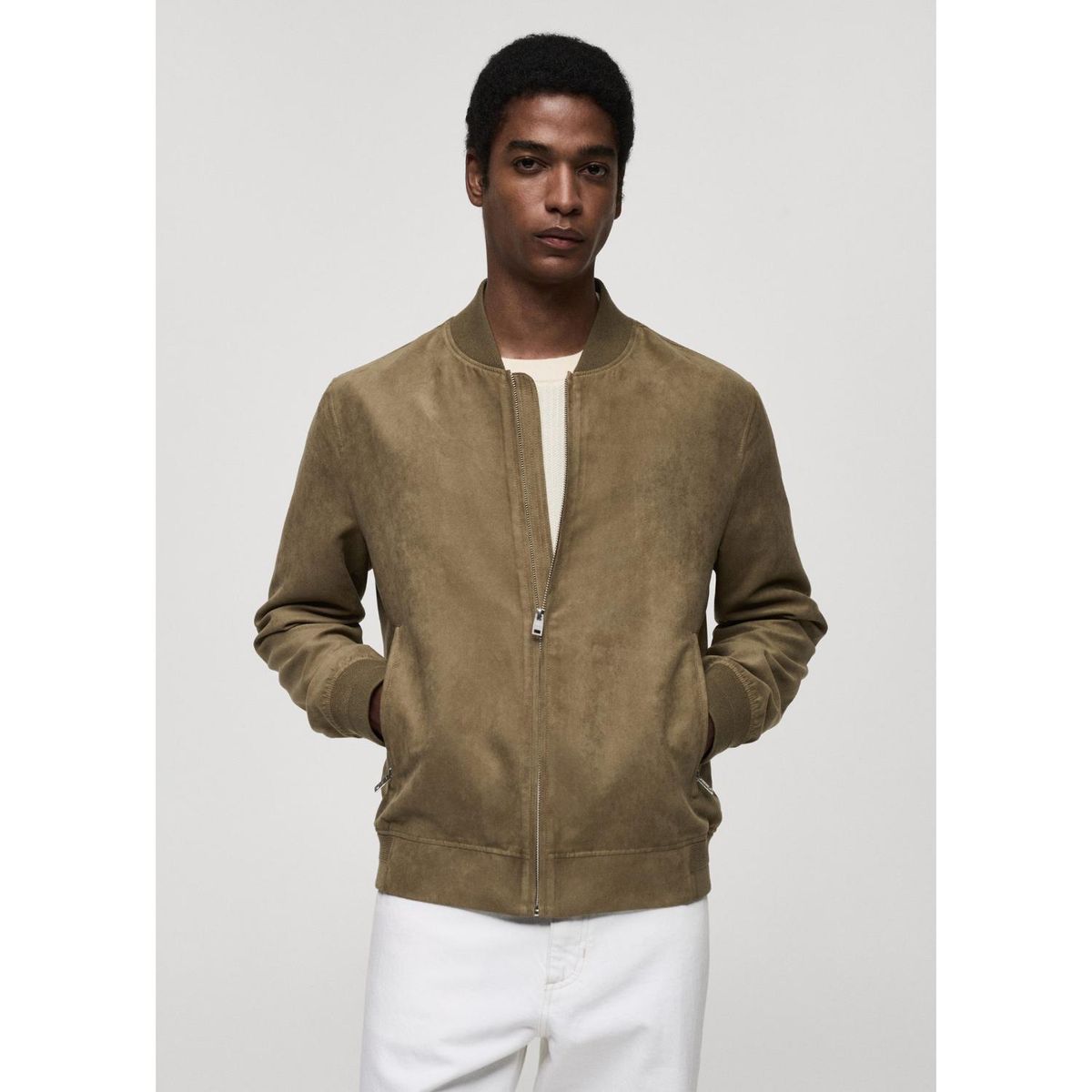 MANGO - Casaca Bomber Hombre Mango.