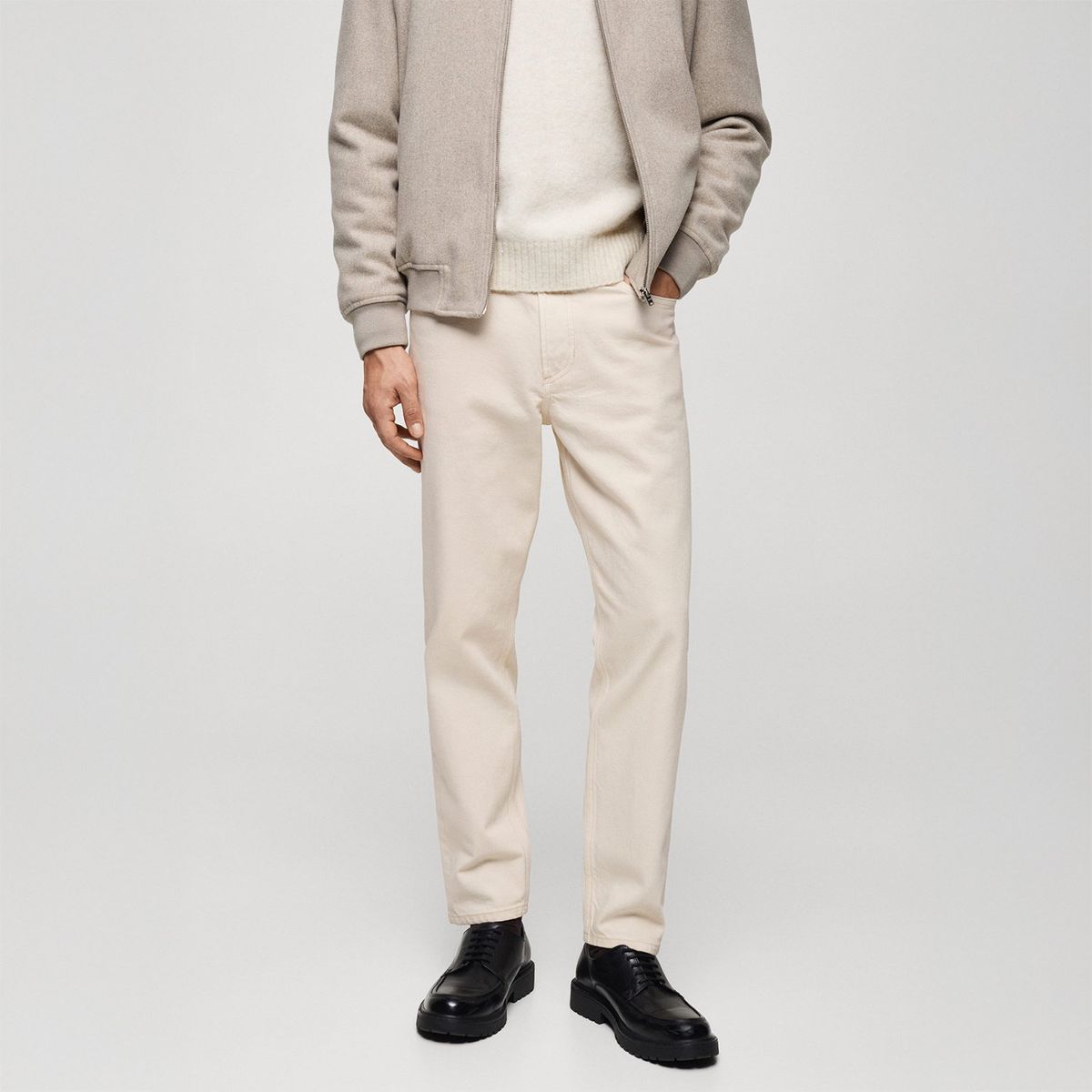 MANGO - Jeans Ben Tapered Fit Hombre Mango 