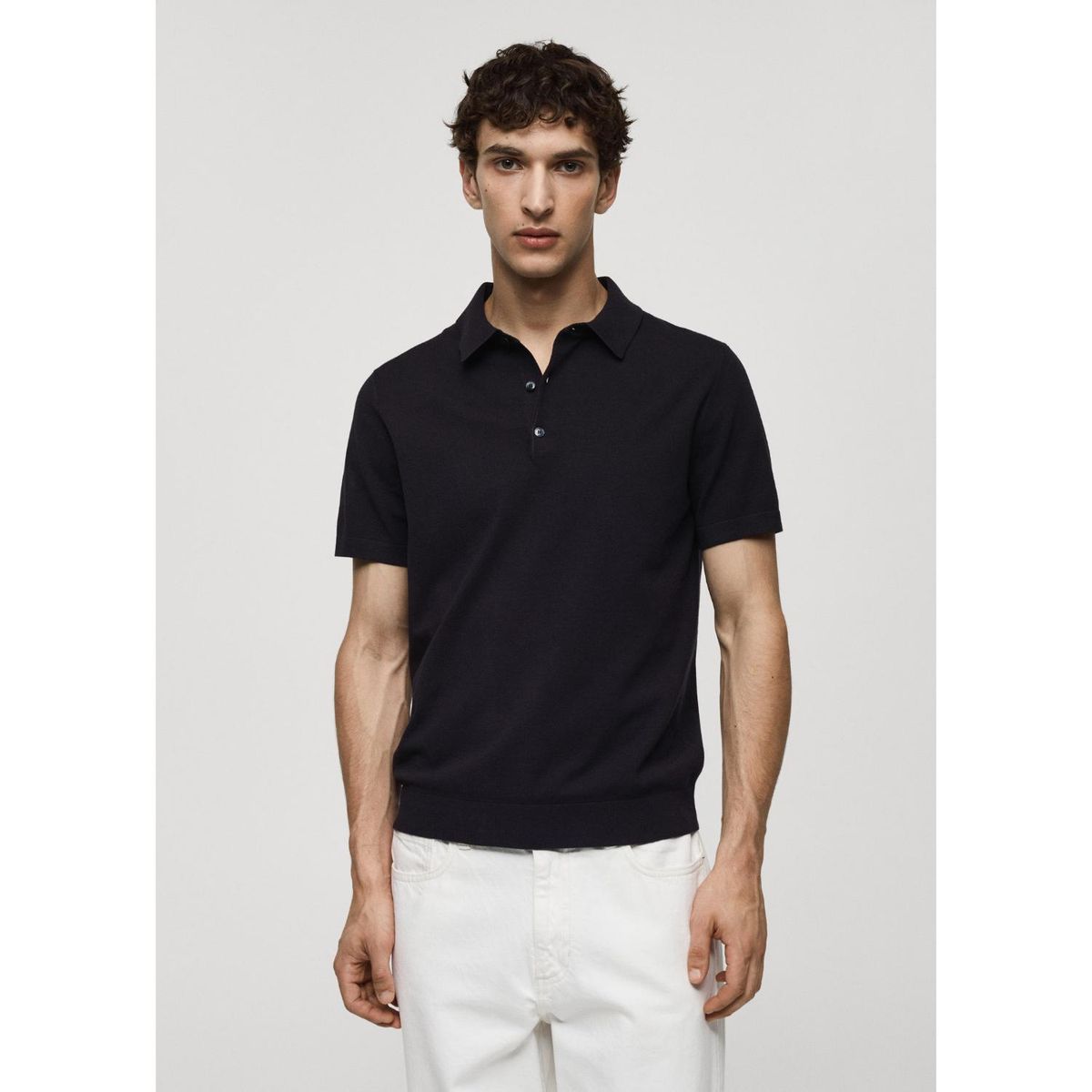 MANGO - Polo Punto Fino Hombre Mango