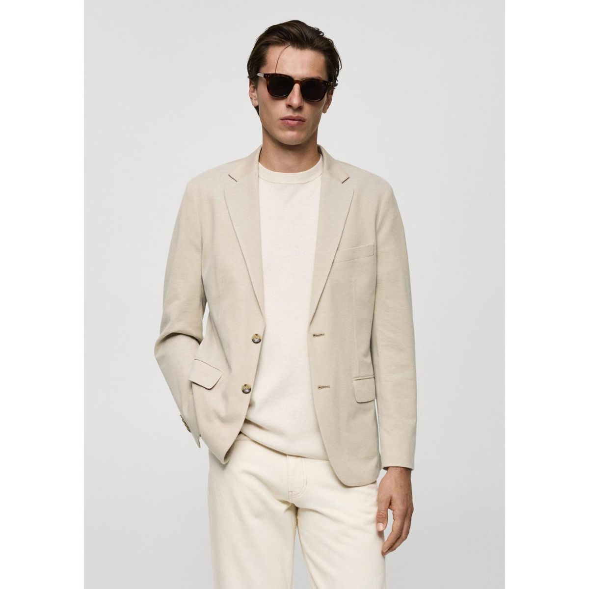 MANGO - Blazer Algodón Hombre Mango 