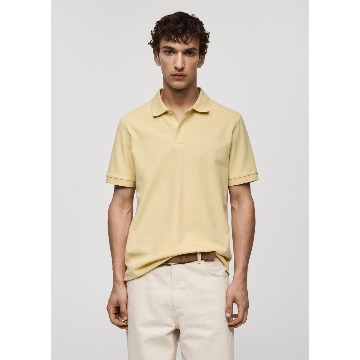 MANGO - Polo 100% Algodón Piqué Hombre Mango