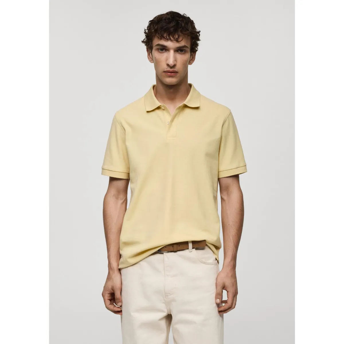 MANGO - Polo 100% Algodón Piqué Hombre Mango