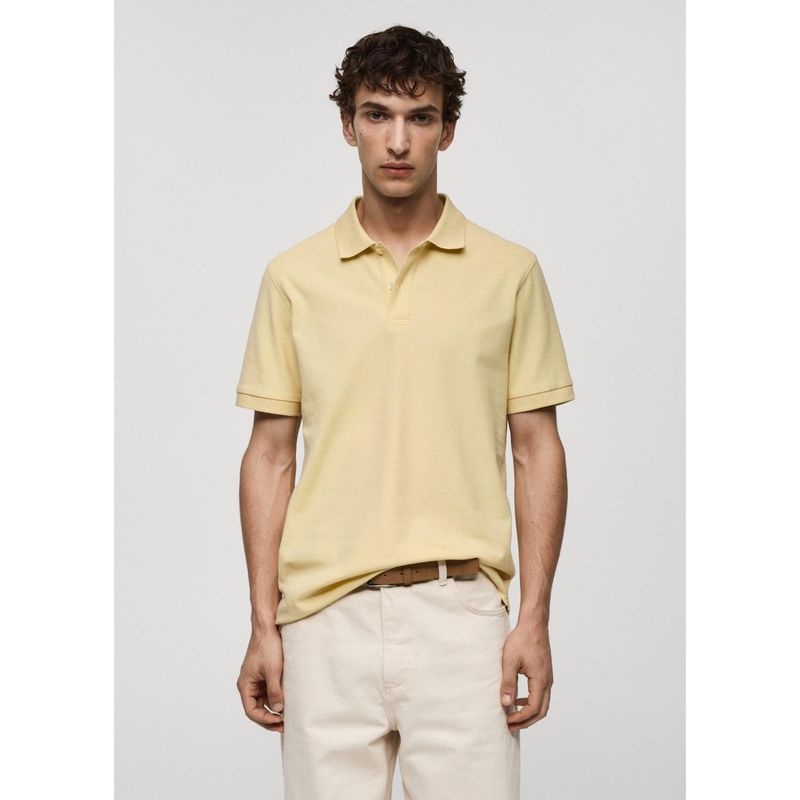 MANGO - Polo 100% Algodón Piqué Hombre Mango