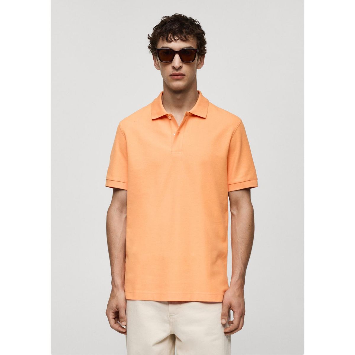 MANGO - Polo 100% Algodón Piqué Hombre Mango