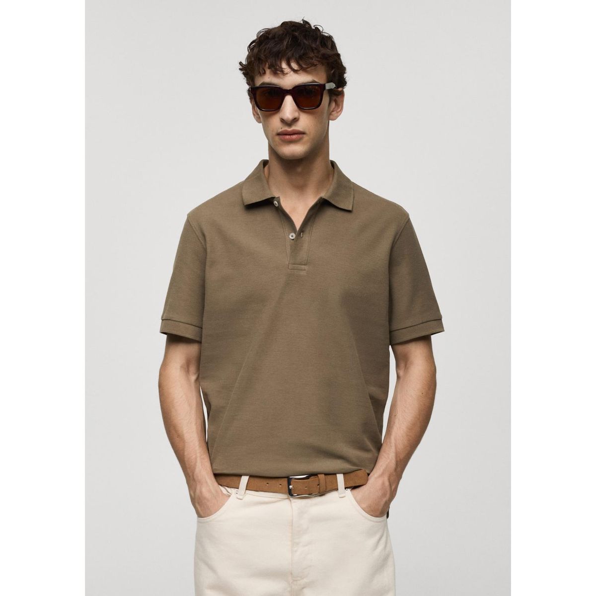 MANGO - Polo 100% Algodón Piqué Hombre Mango