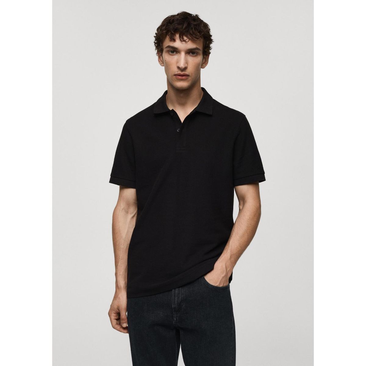 MANGO - Polo 100% Algodón Piqué Hombre Mango
