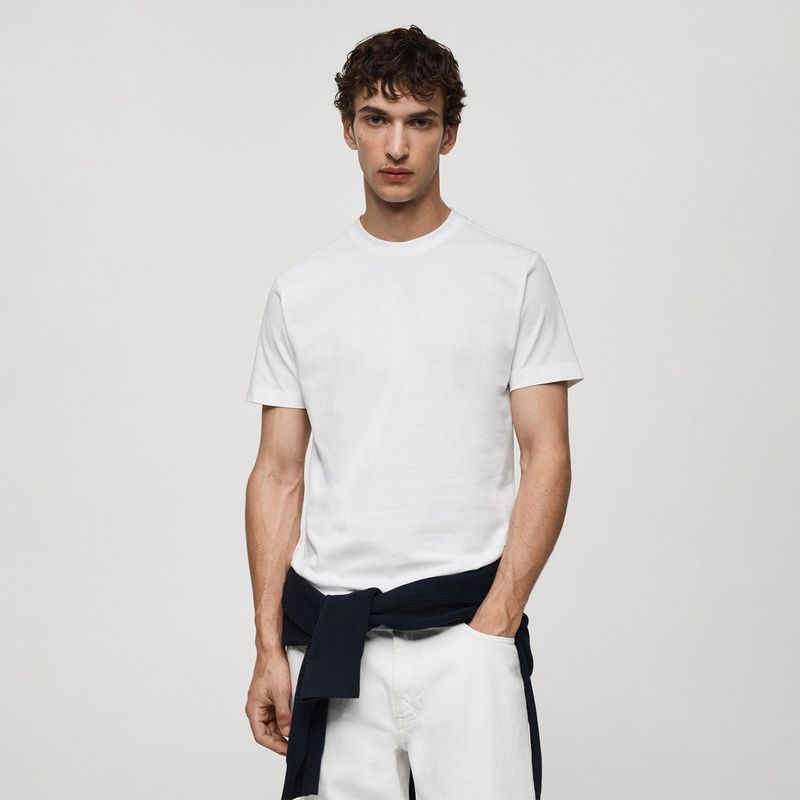 MANGO - Polo Manga Corta 100% Algodón Hombre Mango