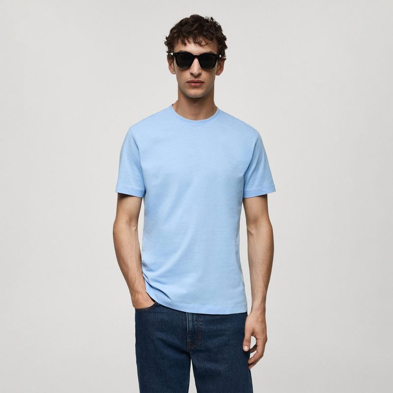 MANGO - Polo Manga Corta 100% Algodón Hombre Mango