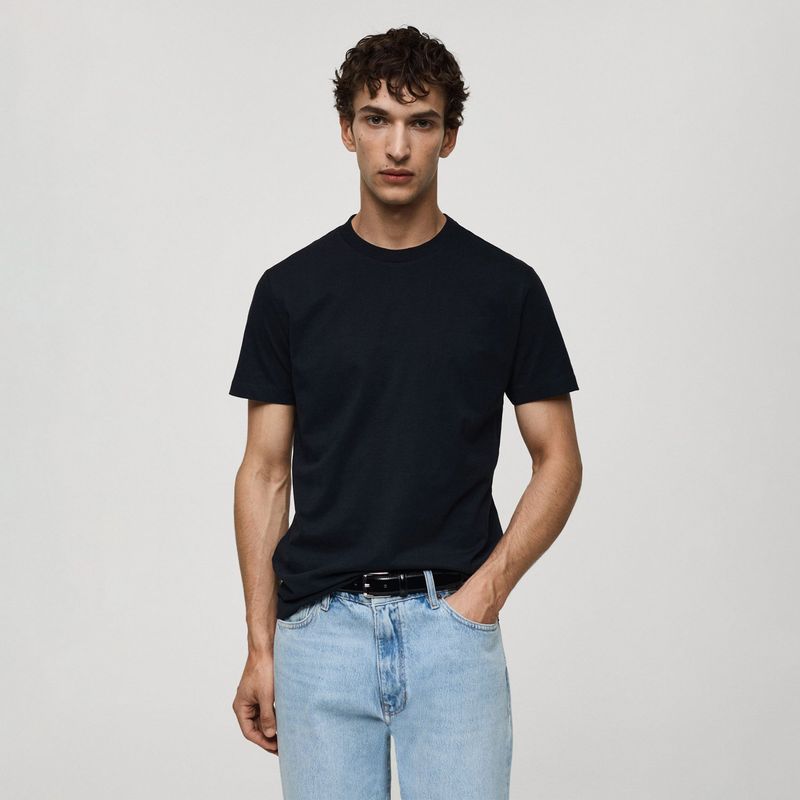 MANGO - Polo Manga Corta 100% Algodón Hombre Mango