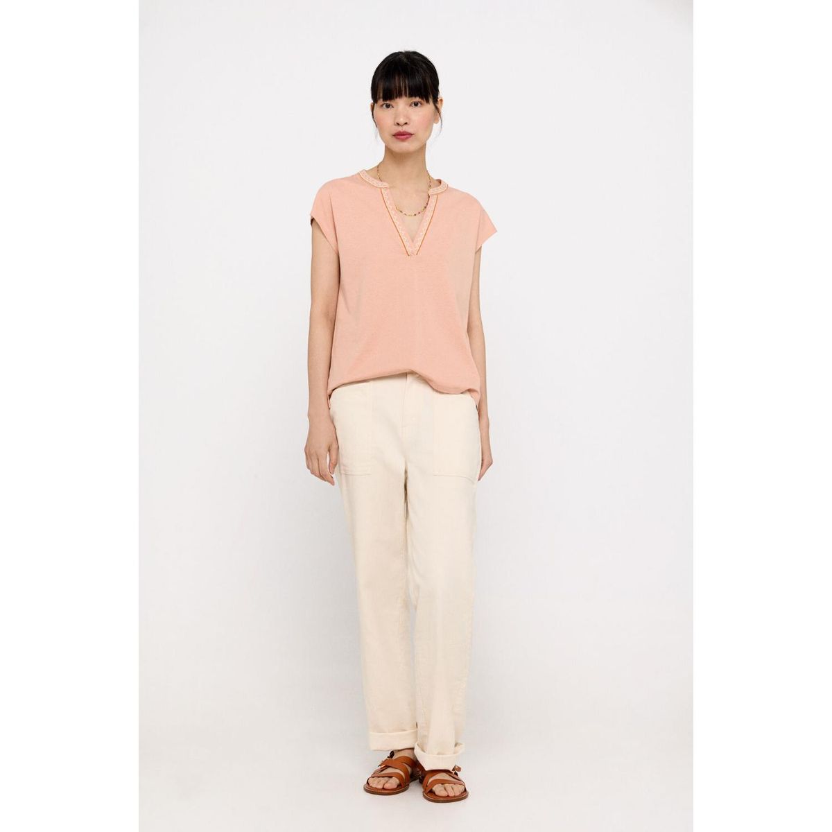 CORTEFIEL - Polo Manga Corta 100% Algodón Mujer Cortefiel