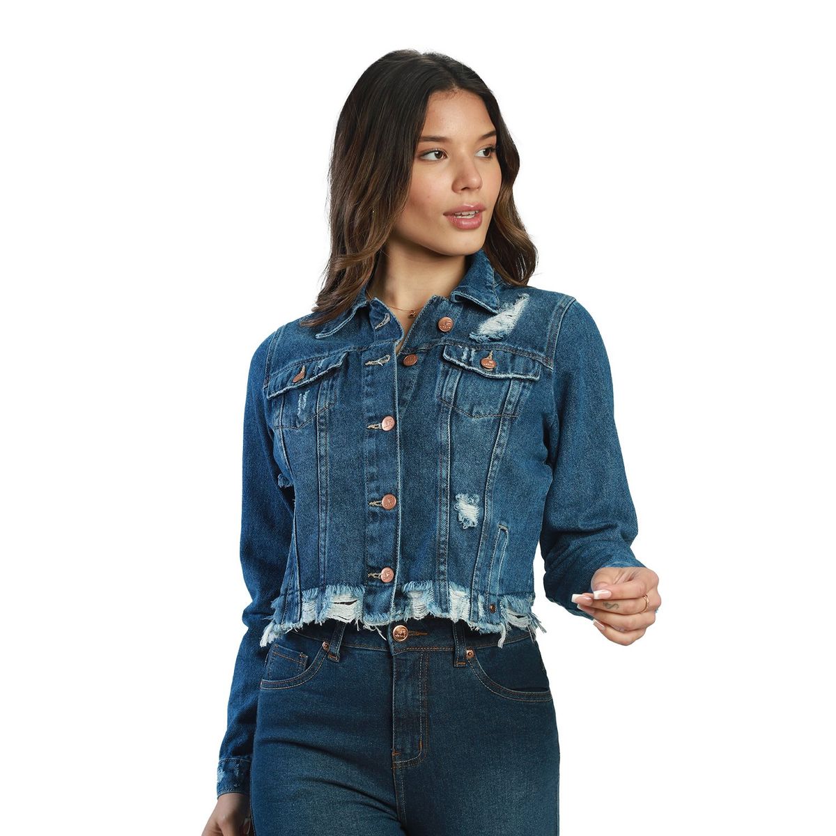 FORDAN JEANS - Casaca Casual 100% Algodón Mujer Fordan Jeans