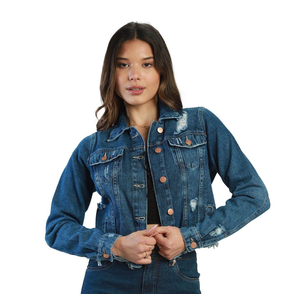 FORDAN JEANS - Casaca Casual 100% Algodón Mujer Fordan Jeans