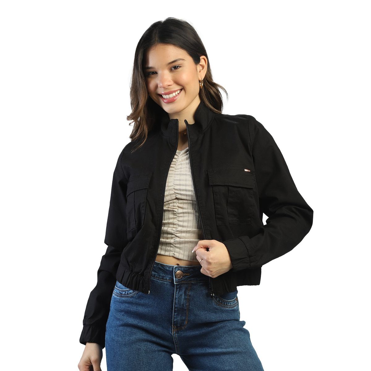 FORDAN JEANS - Casaca Casual Algodón Mujer Fordan Jeans