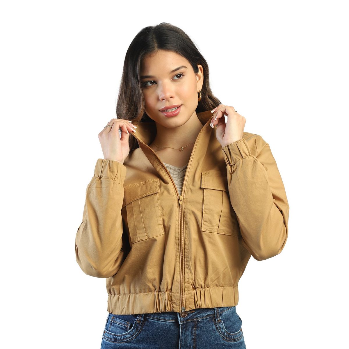 FORDAN JEANS - Casaca Casual Algodón Mujer Fordan Jeans