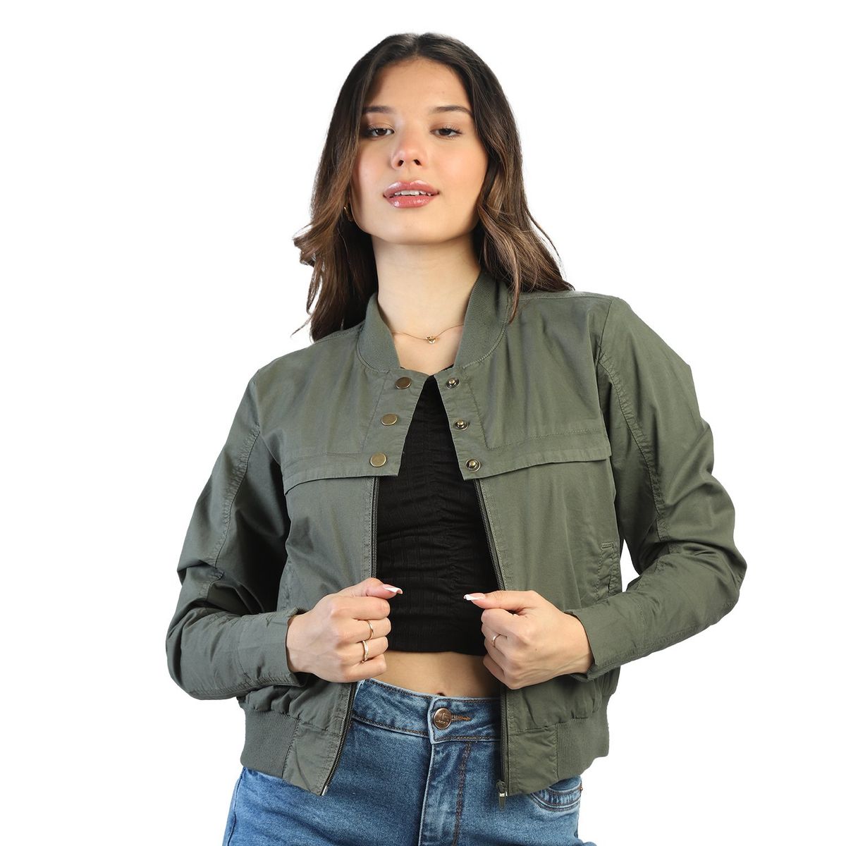 FORDAN JEANS - Casaca Casual Algodón Mujer Fordan Jeans