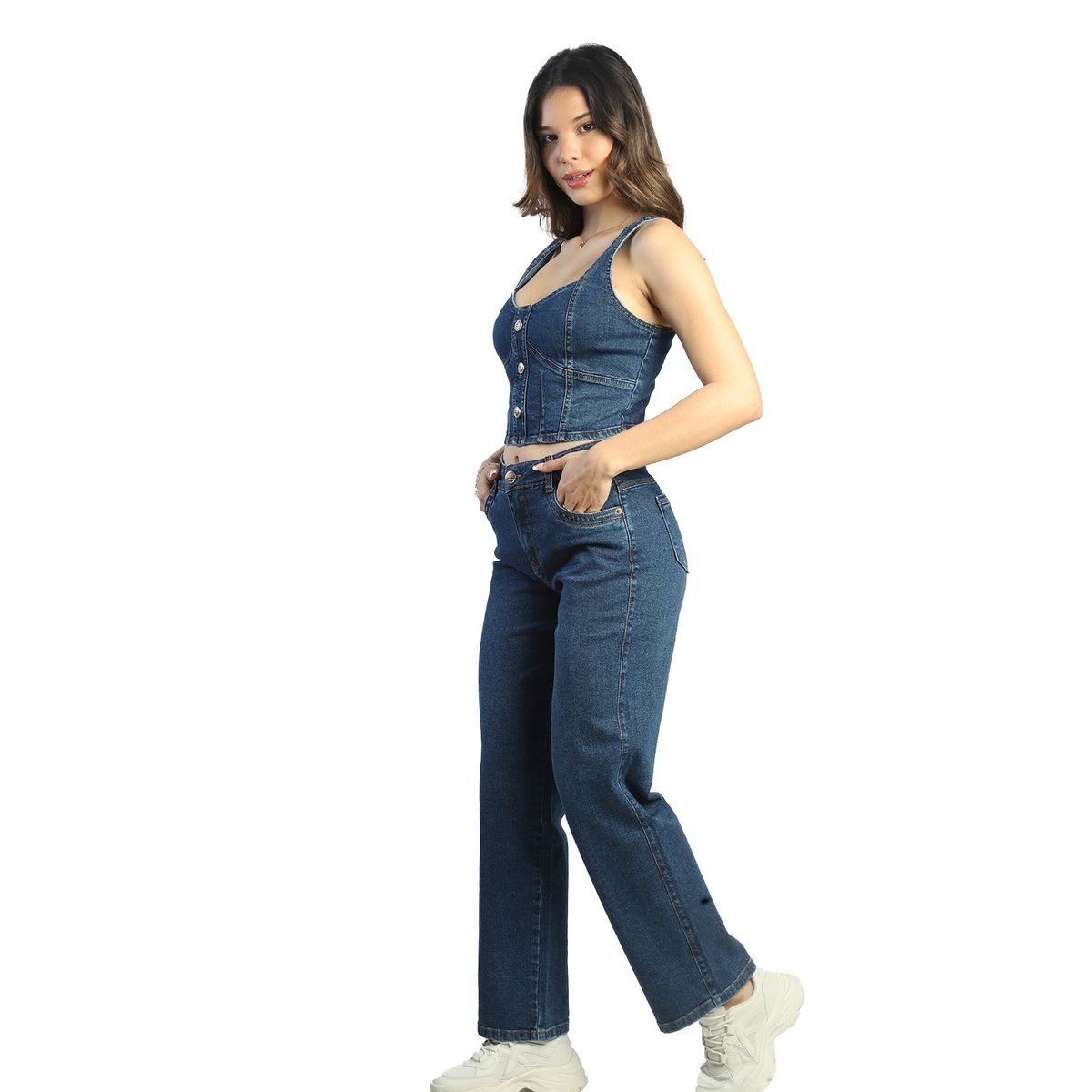 FORDAN JEANS - Jean Recto Algodón Mujer Fordan Jeans