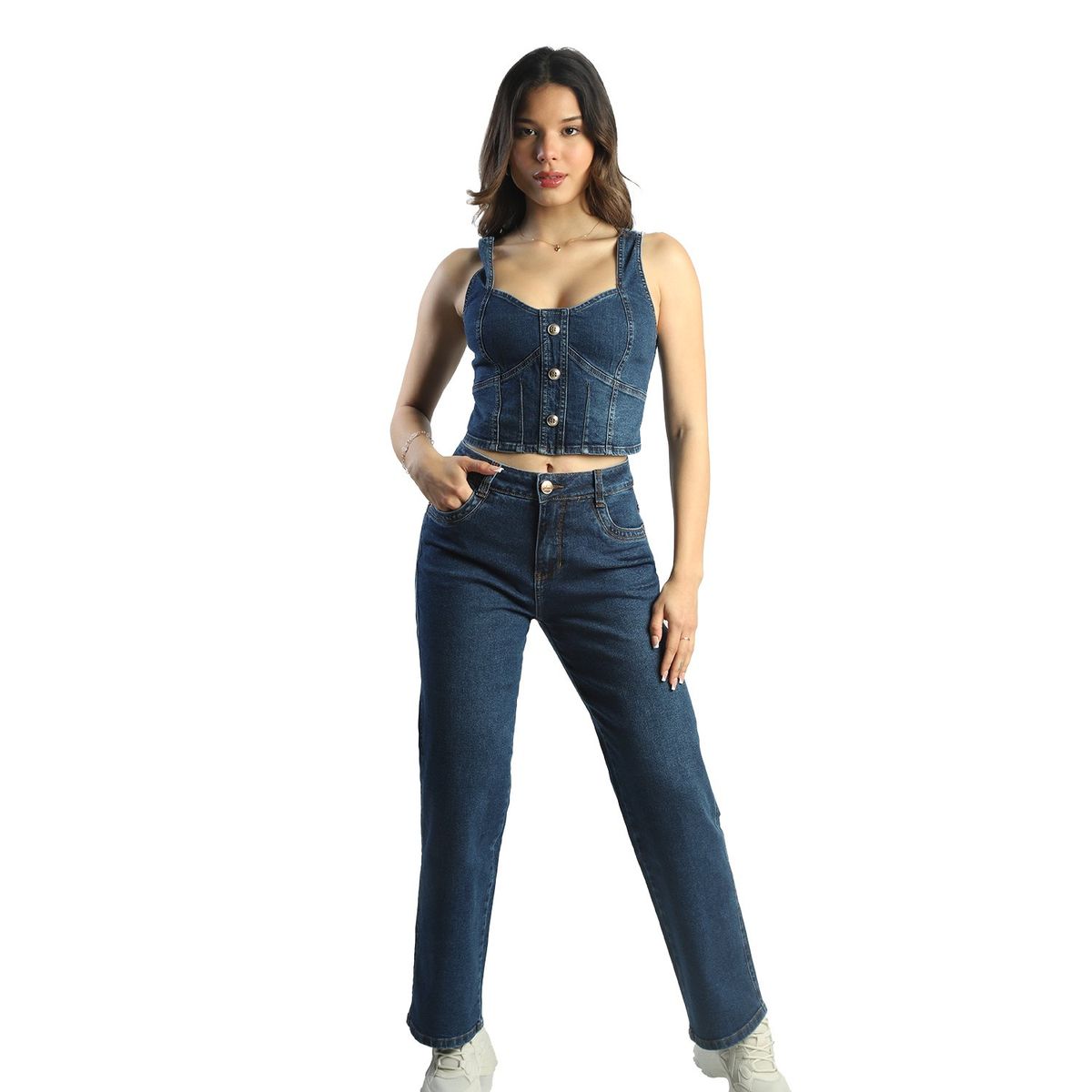 FORDAN JEANS - Jean Recto Algodón Mujer Fordan Jeans.