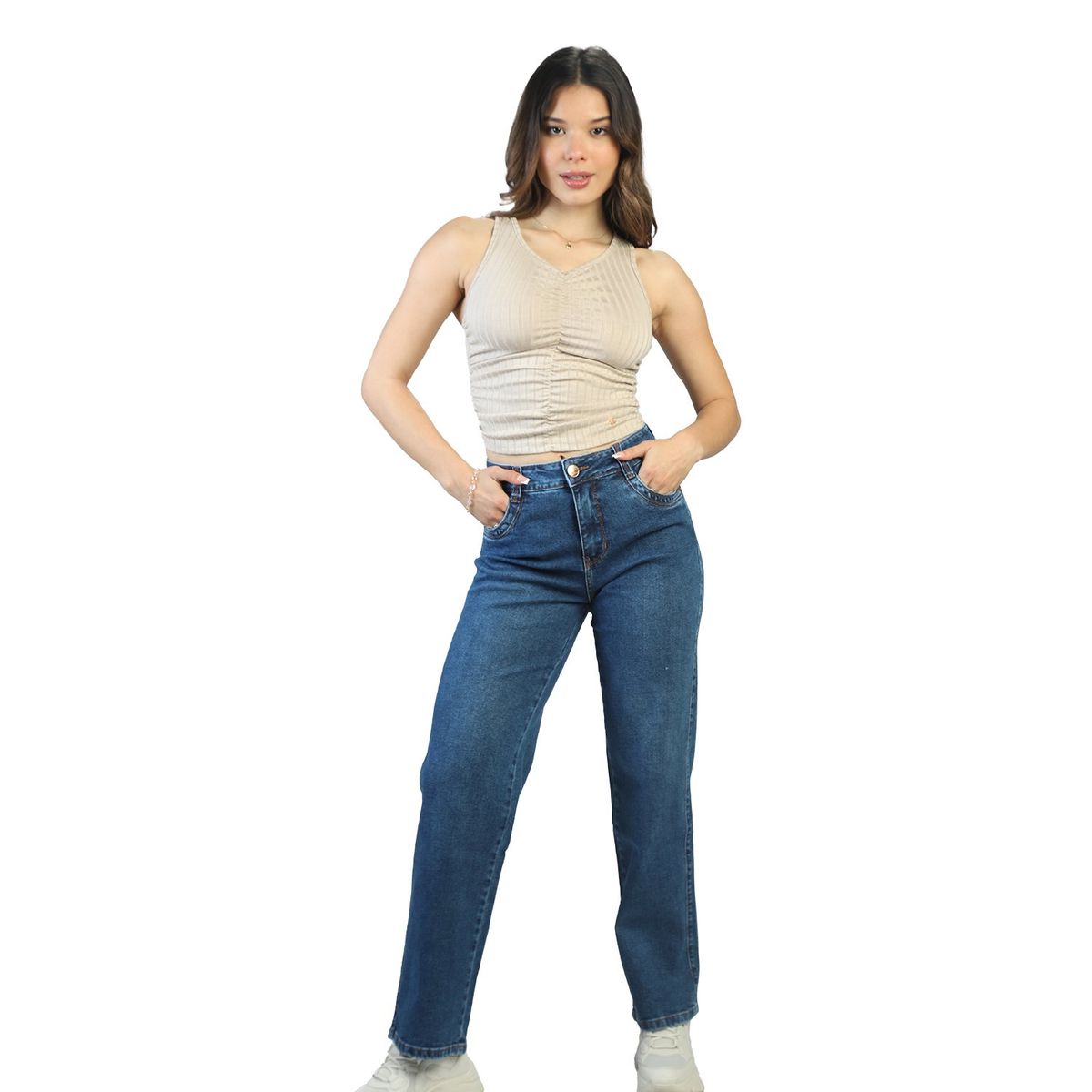 FORDAN JEANS - Jean Recto Algodón Mujer Fordan Jeans