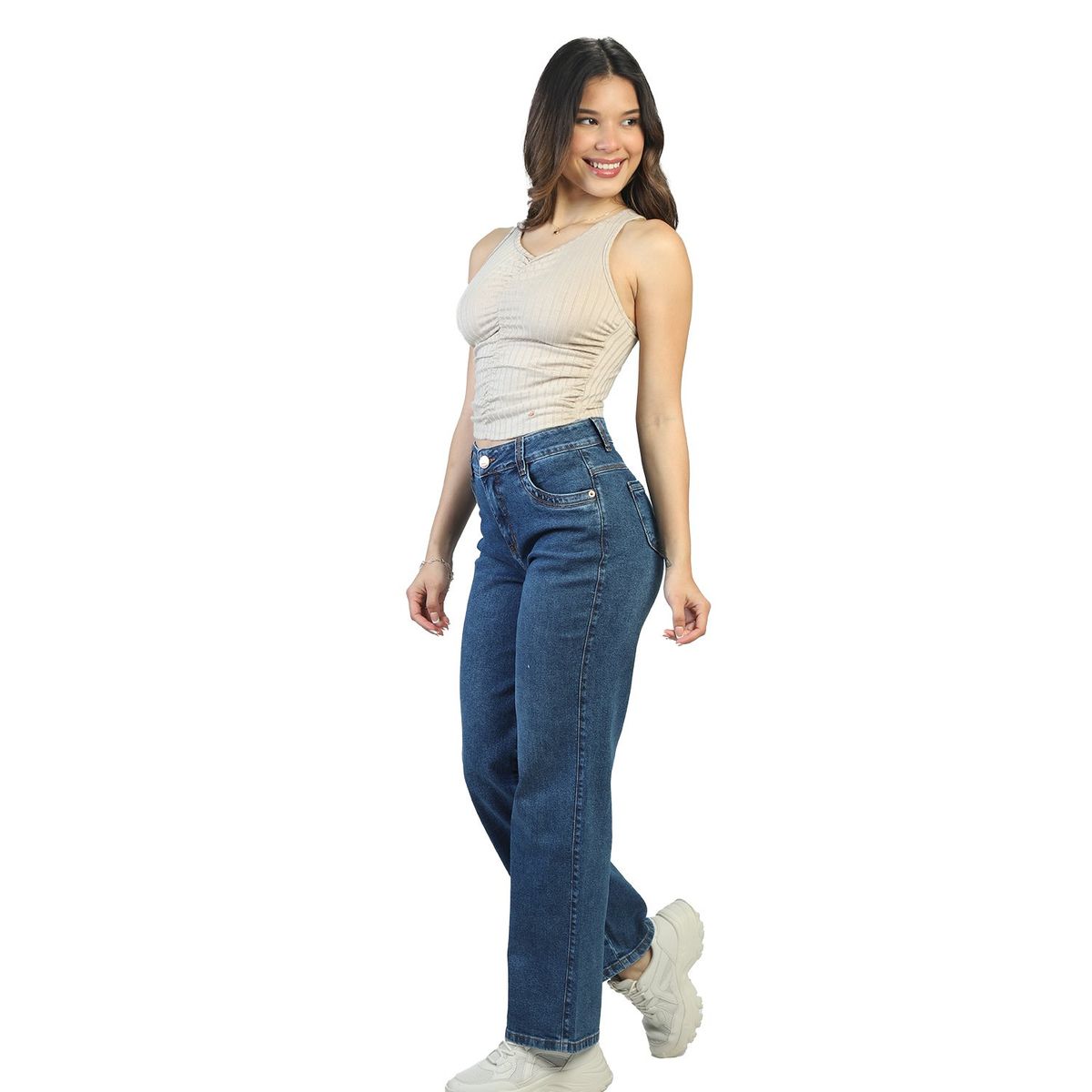 FORDAN JEANS - Jean Recto Algodón Mujer Fordan Jeans
