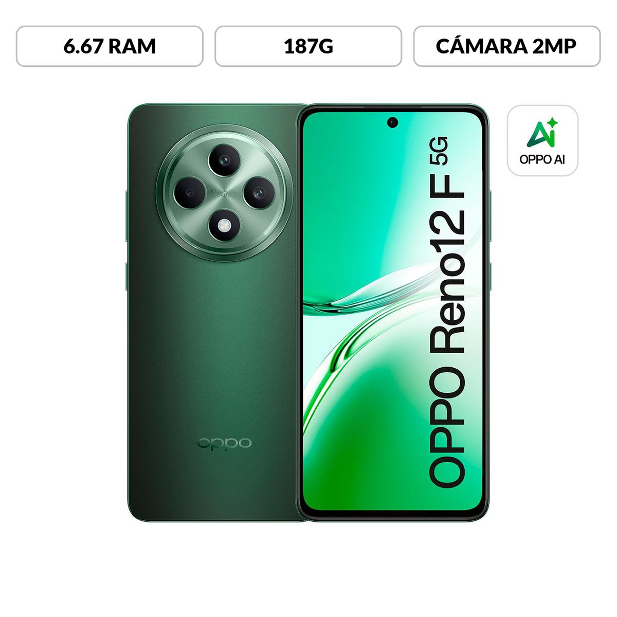 OPPO - Oppo Reno 12F 256GB