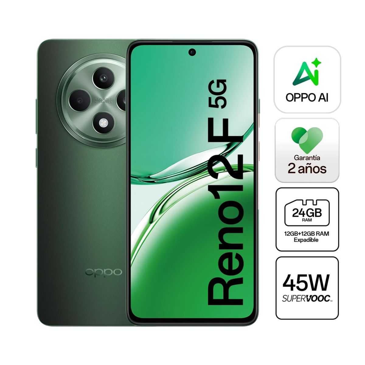 OPPO - Oppo Reno 12F 256GB