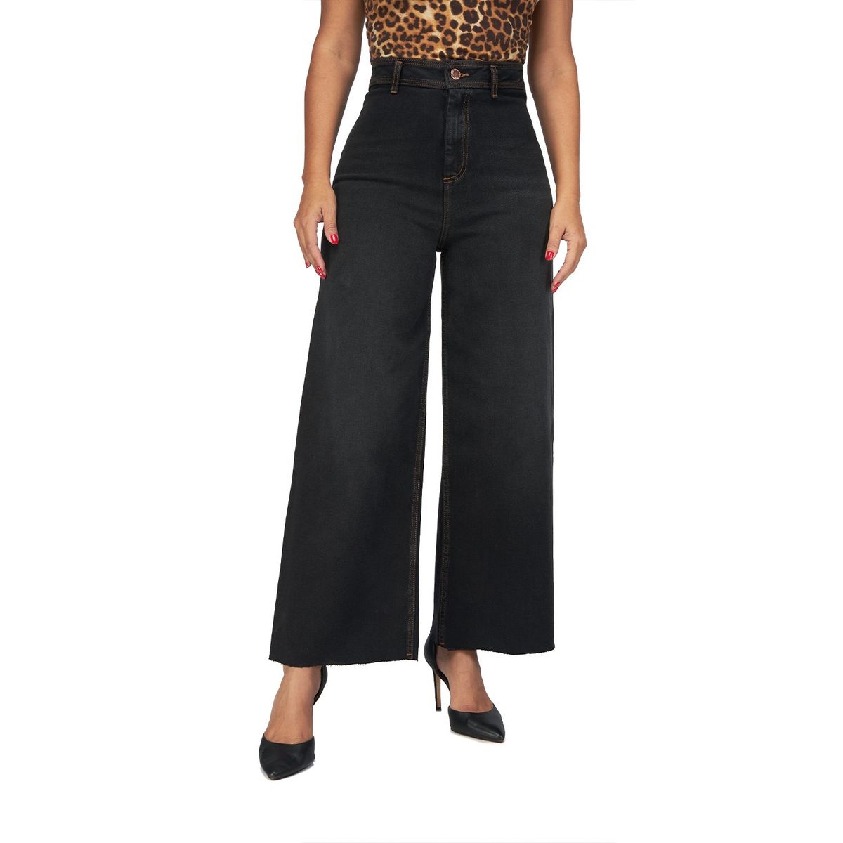 VRP BY VIVIANA RIVAS PLATA - Pantalón Palazzo Tiro Alto Mujer Vrp By Viviana Rivas Plata