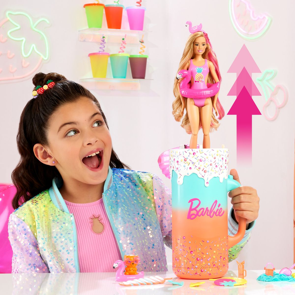 BARBIE - Juguete Muñeca Pop Reveal Sorpresa Smoothie Barbie