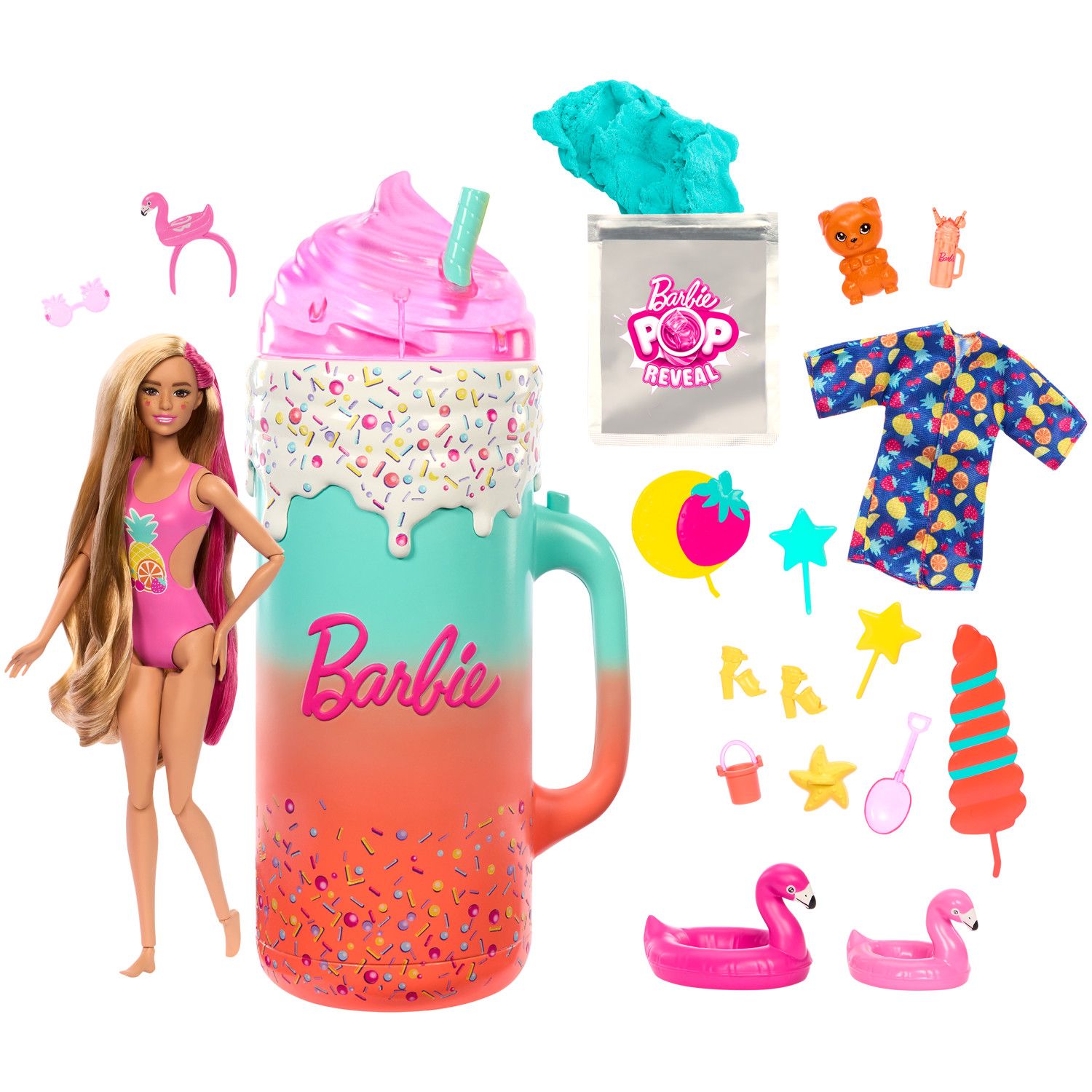 Juguete Muñeca Pop Reveal Sorpresa Smoothie Barbie BARBIE