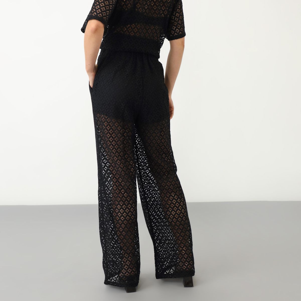 BASEMENT - Pantalón Straight 100% Algodón Mujer Basement