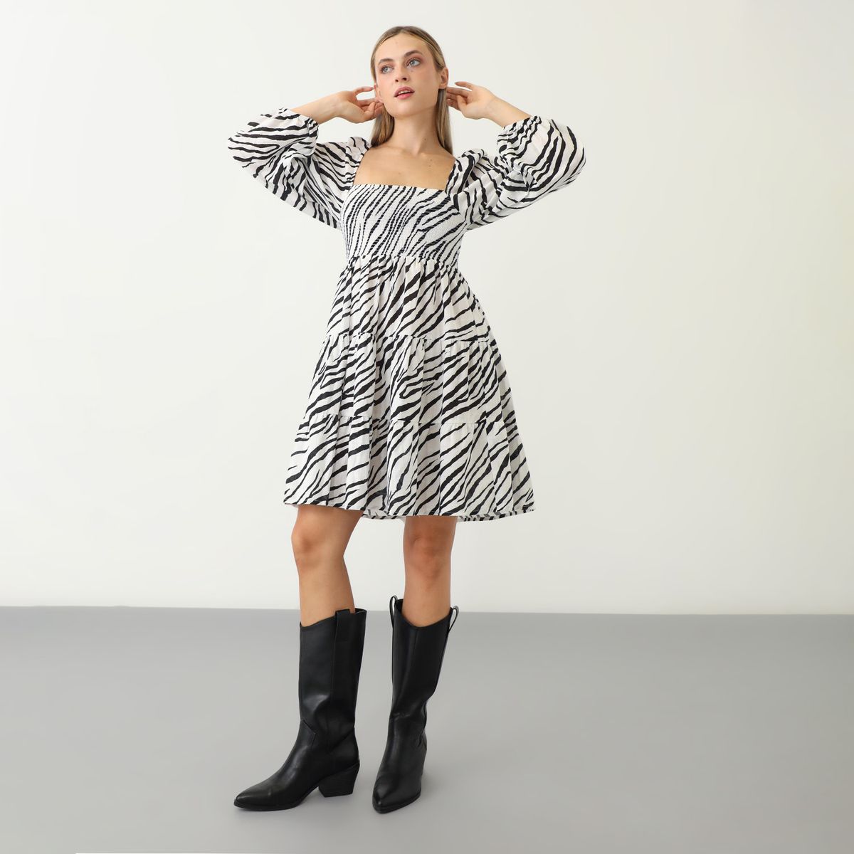 BASEMENT - Vestido Largo 100% Algodón Mujer Basement