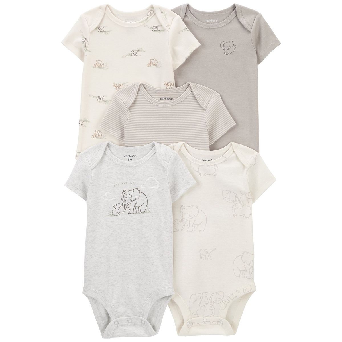 CARTER'S - Body Pack X5 Bebé Unisex