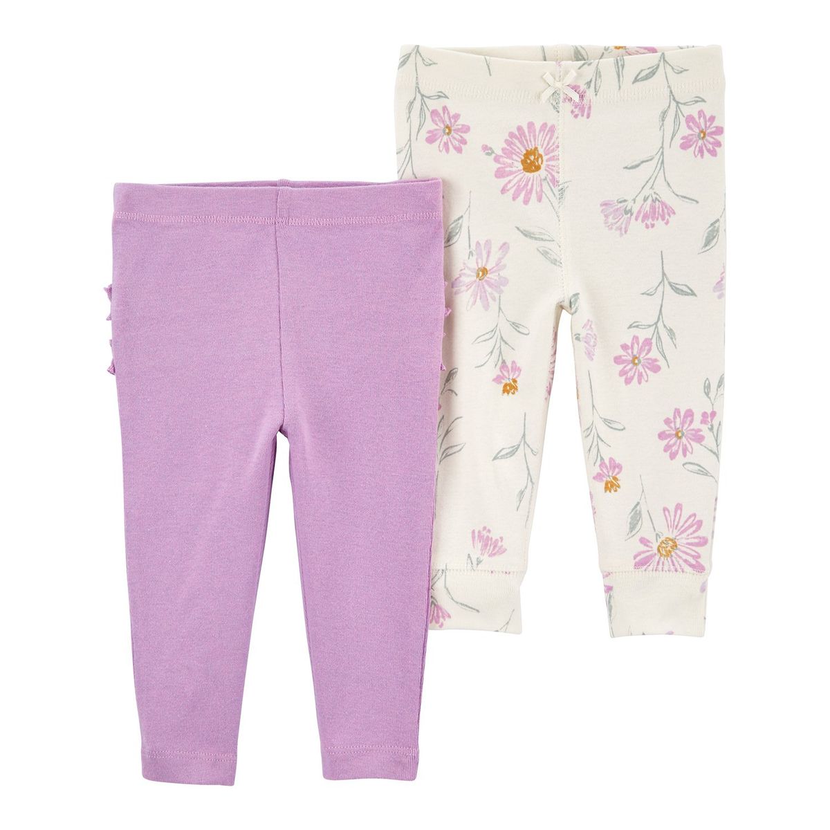 CARTER'S - Pantalón Bebé Niña Pack X2 Algodón Carters.