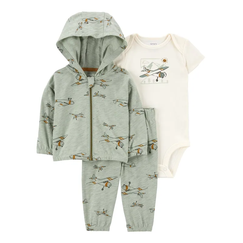 CARTER'S - Conjunto Bebé Niño 3 Piezas Algodón Carters