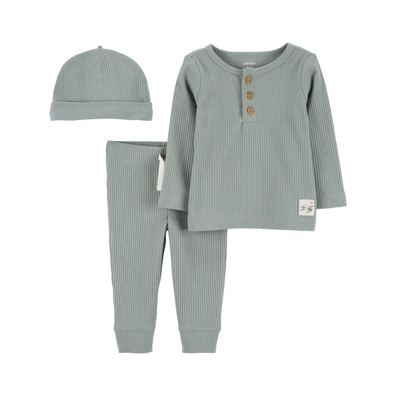 CARTER'S - Conjunto Bebé Niño 3 Piezas Algodón Carters