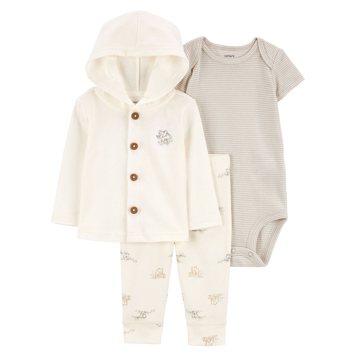 CARTER'S - Conjunto Bebé Unisex 3 Piezas Algodón Carters