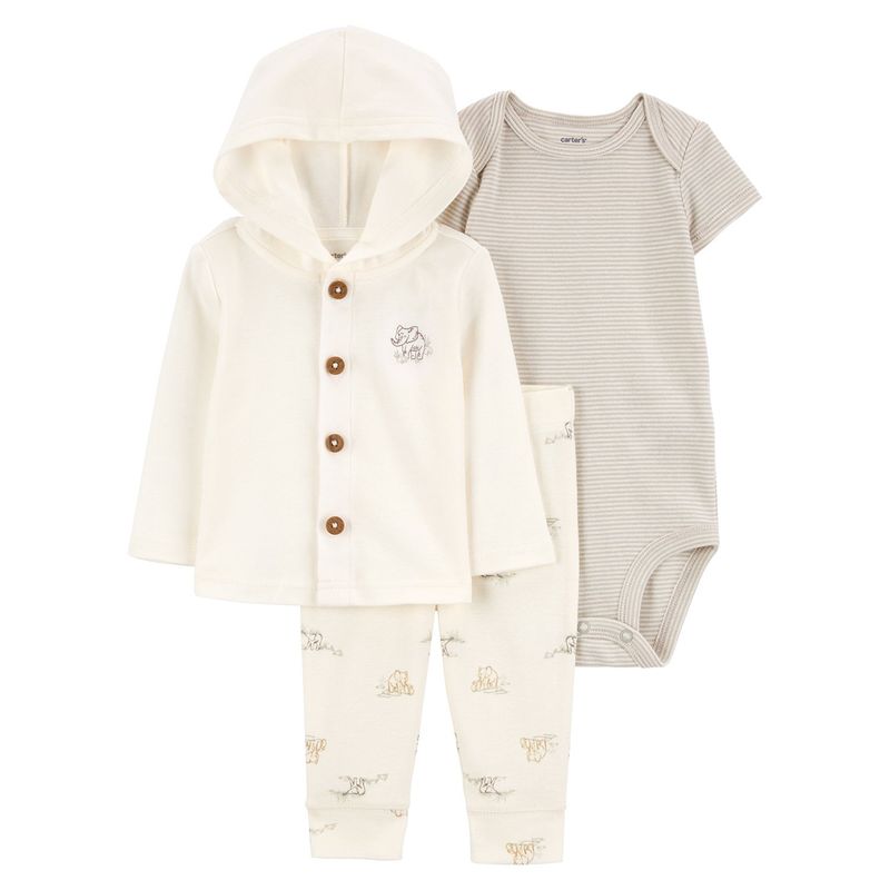 CARTER'S - Conjunto Bebé Unisex 3 Piezas Algodón Carters