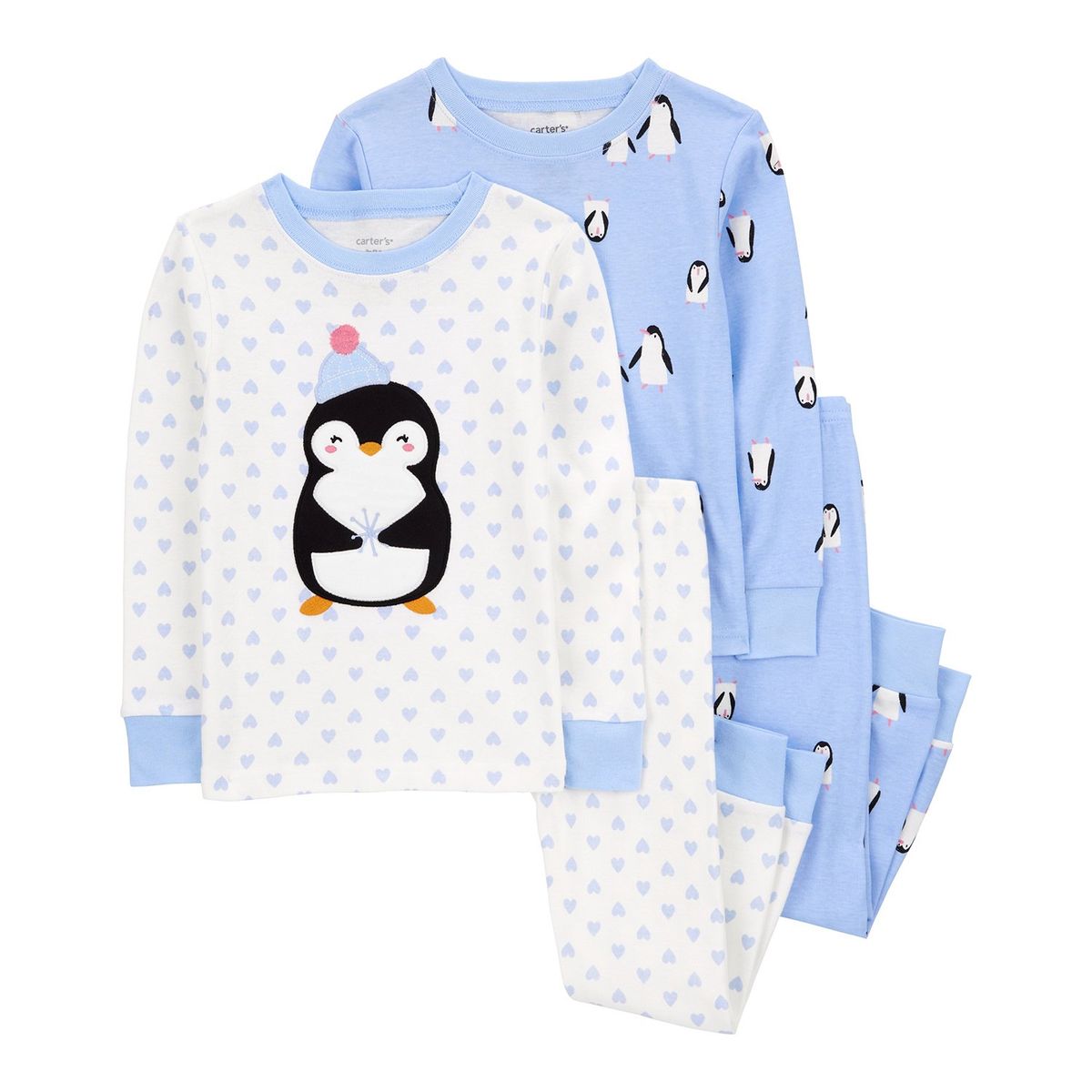 CARTER'S - Pijama 4 Piezas Bebé Niña Algodón