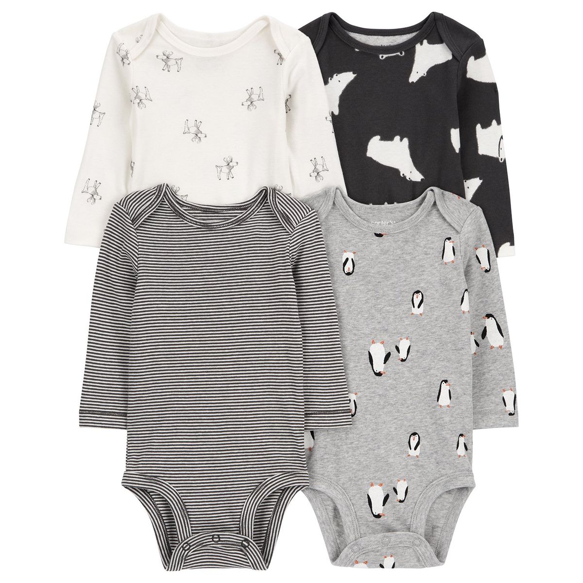 CARTER'S - Body Pack X4 Bebé Niño