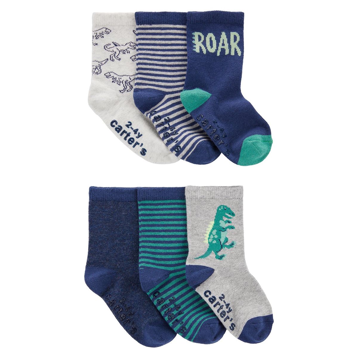 CARTER'S - Medias Bebé Niño Pack X6 Carters