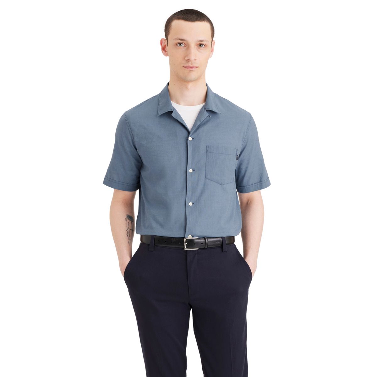 DOCKERS - Camisa Manga Corta 100% Algodón Hombre Dockers